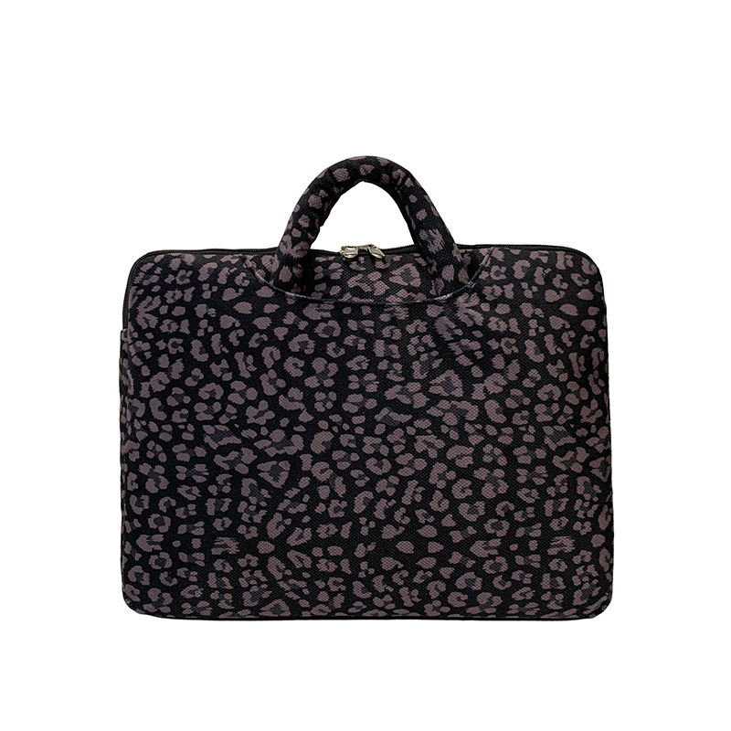 Torba za laptop i tablet s leopard printom — lagana, otporna na udarce, otporna na habanje, poliester