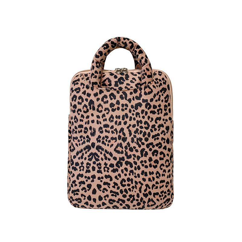Torba za laptop i tablet s leopard printom — lagana, otporna na udarce, otporna na habanje, poliester