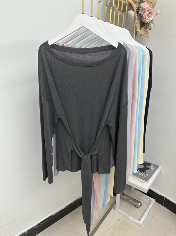 Bluza de protecție solară din poliester, UPF50+, croială lejeră, mâneci lungi, lungime medie