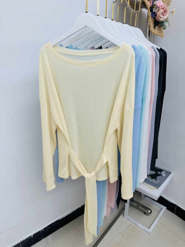 Bluza de protecție solară din poliester, UPF50+, croială lejeră, mâneci lungi, lungime medie