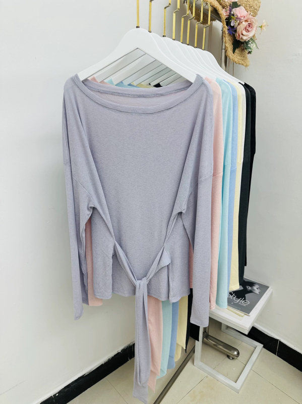 Bluza de protecție solară din poliester, UPF50+, croială lejeră, mâneci lungi, lungime medie