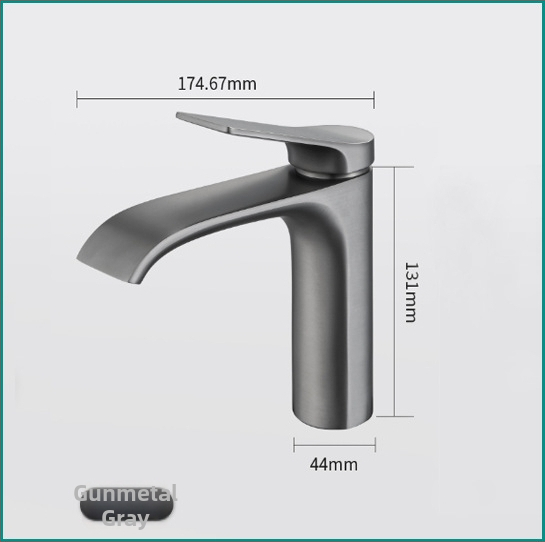 Meďová kúpeľňová batéria pre umývadlo, pod doskou, miešacia batéria, keramický diskový ventil