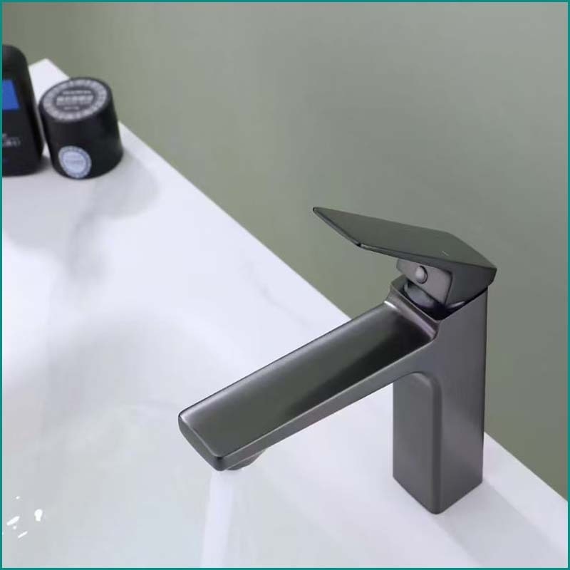 Meďová kúpeľňová batéria pre umývadlo, pod doskou, miešacia batéria, keramický diskový ventil