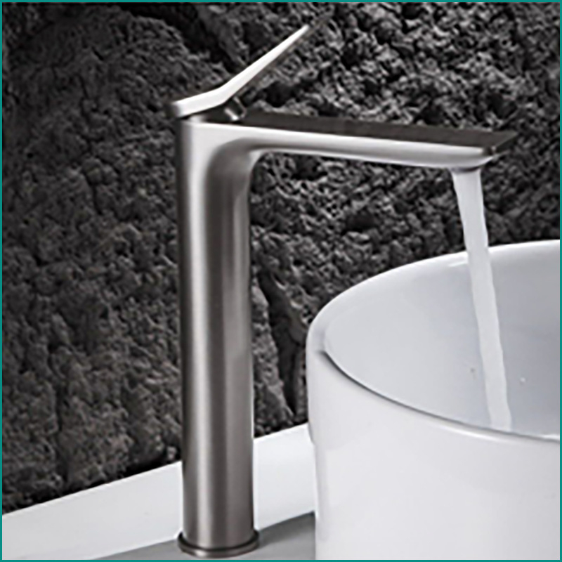 Meďová kúpeľňová batéria pre umývadlo, pod doskou, miešacia batéria, keramický diskový ventil