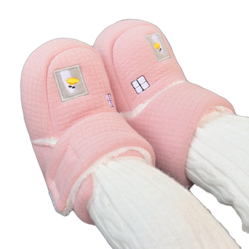 Βρεφικά υφασμάτινα παπούτσια με μαλακή σόλα, επένδυση φλίς, ζεστά, unisex, για 6-12 μηνών