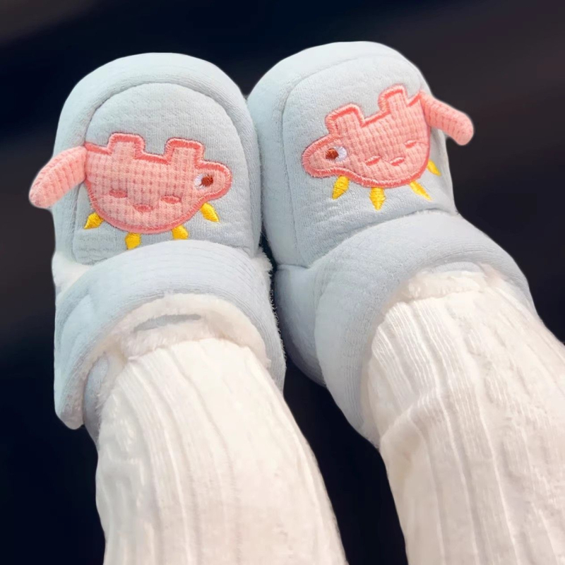 Βρεφικά υφασμάτινα παπούτσια με μαλακή σόλα, επένδυση φλίς, ζεστά, unisex, για 6-12 μηνών