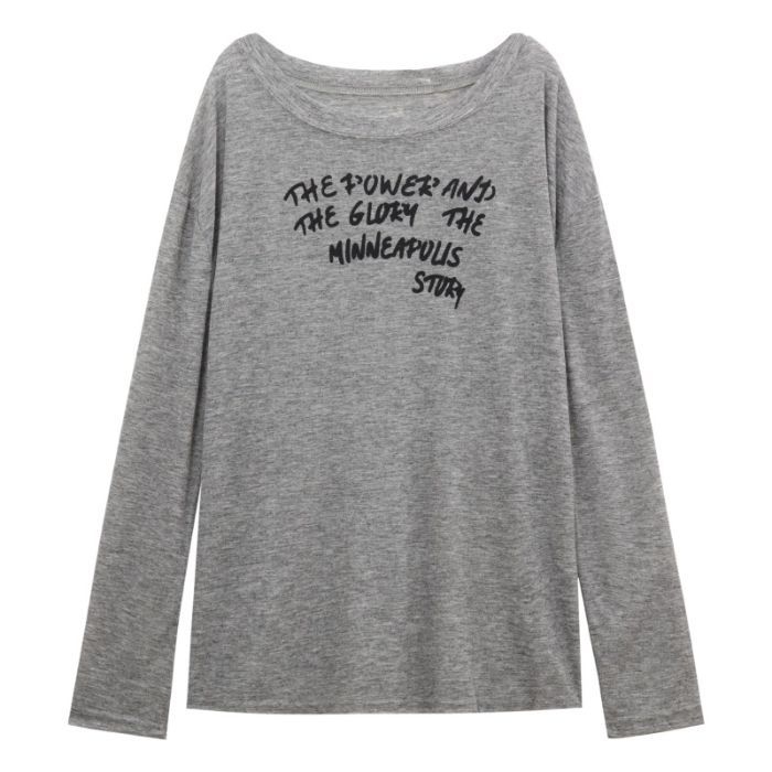 Tricou lejer cu mâneci lungi, imprimare cu litere, protecție solară UPF40+, poliester/spandex cu fir Tencel, ultra-subțire