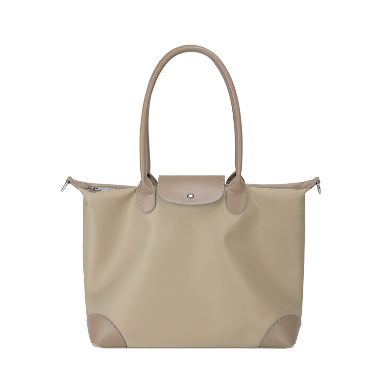 Női laptop táska, nylon Tote nagy kapacitással, keresztpántos hordozás, városi minimalist stílus, belső rekeszek: cipzáros zseb, telefontartó zseb, ID-zseb, laptop-zseb