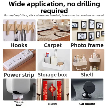 LED ταινία με διπλής όψεως ακρυλικό κόλλα για τοποθέτηση σε κανάλια — χωρίς ίχνη, υψηλή διαφάνεια, χωρίς κατάλοιπα