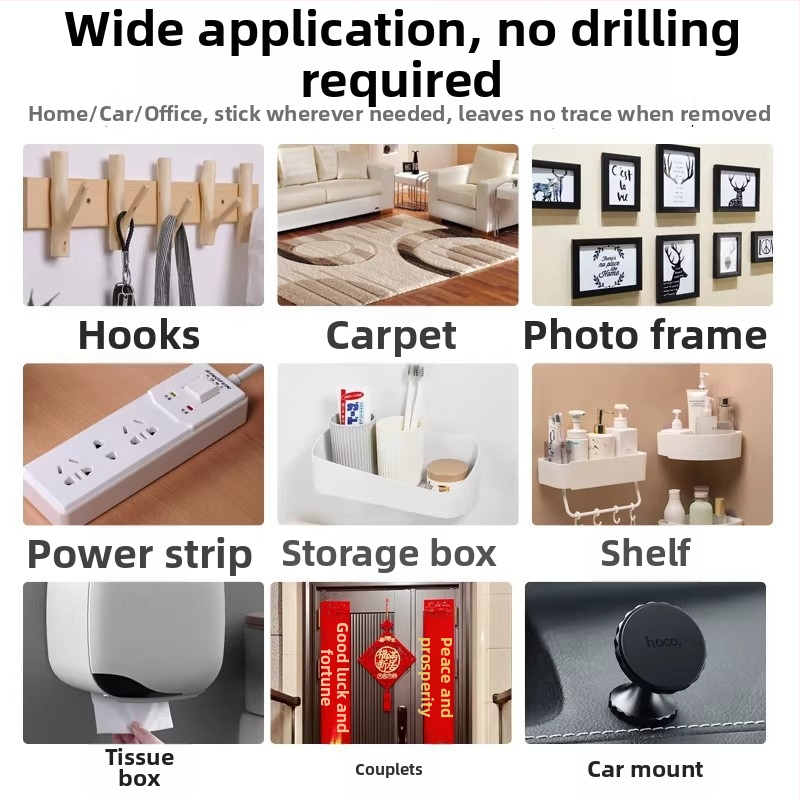 Lepidlo pre LED pásik – dvojstranné akrylátové lepidlo pre uchytenie v kanáloch — nano bez stôp, vysoká priezračnosť, bez zvyškov