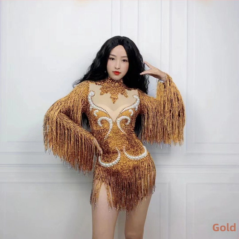 Overál gyöngyös bojtokkal és pillangóhálós panelekkel, pamut-poliészter anyag, hosszú ujjú, szűk fazon, digitális nyomtatás, 2025 tavasz