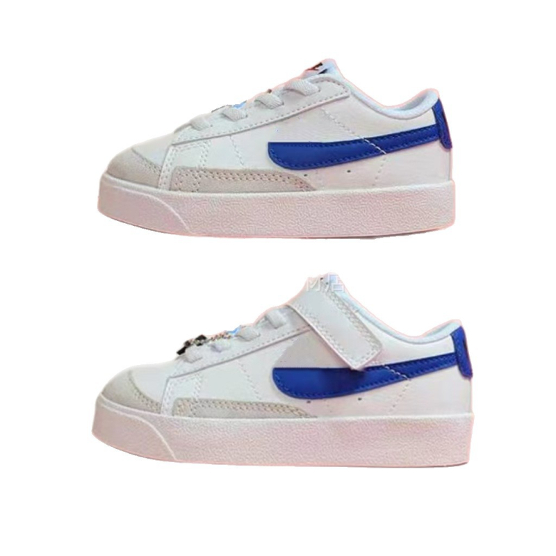 NK Trailblazer Graffiti Gyerekeknek Velcro Cipő - alacsony felső rész, bőr felsőrész, bőr talp, Velcro-zár, mindennapi sportcipő