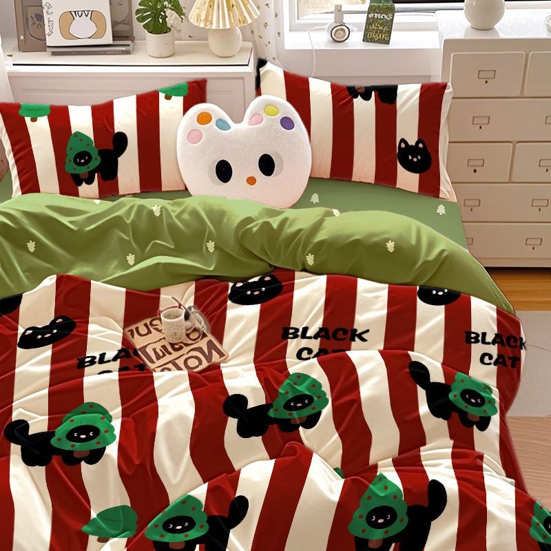 Sunny Day set lenjerie de pat, patru piese, poliester, desen animat, imprimare reactiva