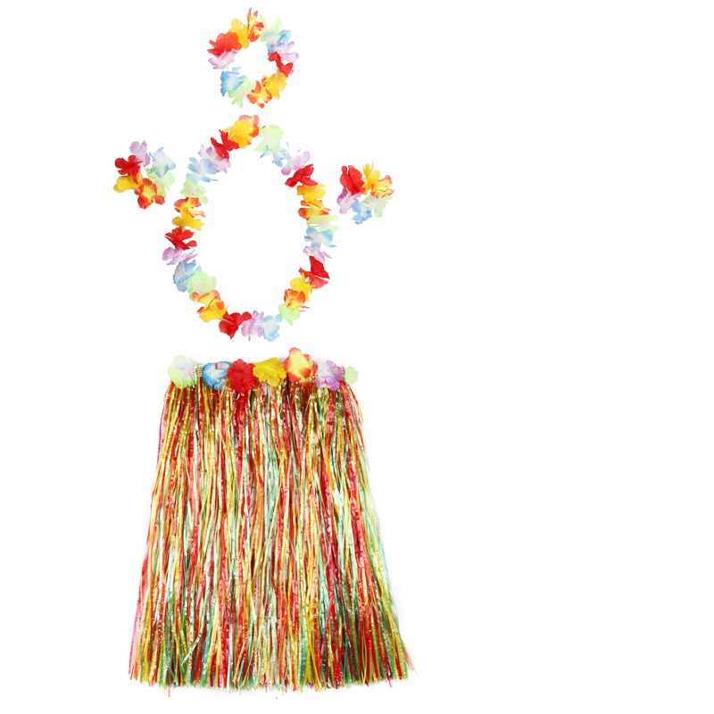 Hula kostim za djecu - unisex scenski kostim (mrežasti materijal; regenerirana celulozna vlakna; do 17 godina; proljeće 2023)