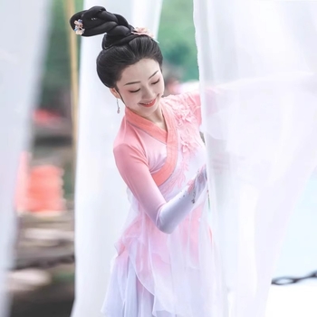 Női etnikai klasszikus táncruha – Spandex PU-val, 2024 nyár