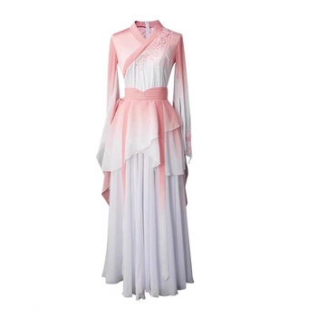 Női etnikai klasszikus táncruha – Spandex PU-val, 2024 nyár