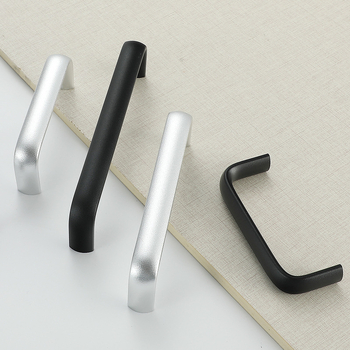 Овална алуминиева дръжка за шкаф, модел 162, East Wave, анодирано покритие, регулируемо разстояние между монтажните отвори