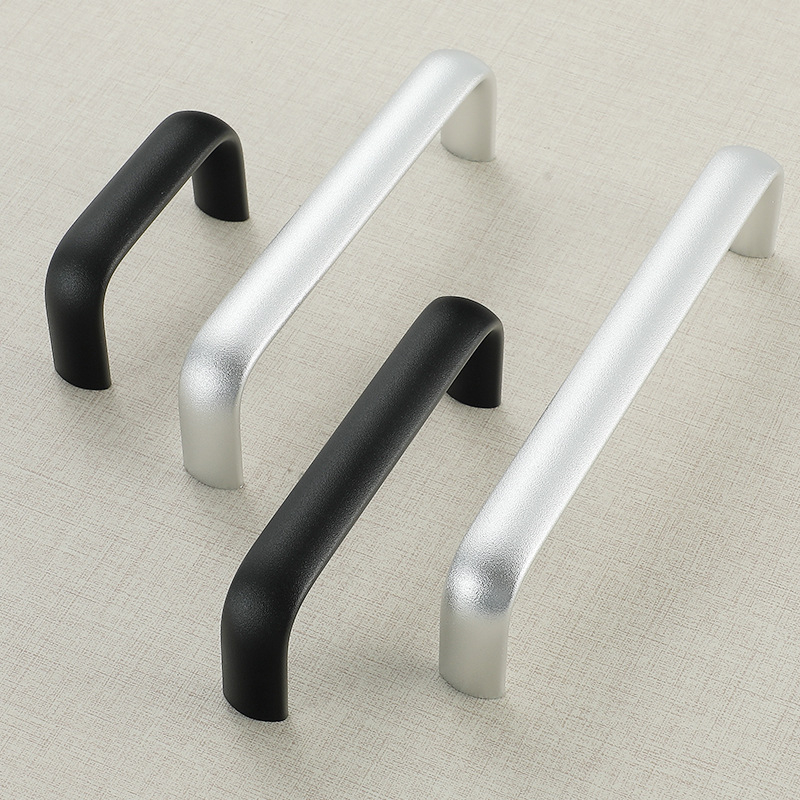 Овална алуминиева дръжка за шкаф, модел 162, East Wave, анодирано покритие, регулируемо разстояние между монтажните отвори