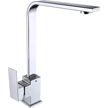 Kuchynský drezový kohút, otočný miešadlo, meď/zliatina, keramický disk ventilu, model SM-S58158, priemer sedla ventilu 30 mm, vstup/výstup 14 mm, jednoručné ovládanie, prevádzková teplota 1–90°C