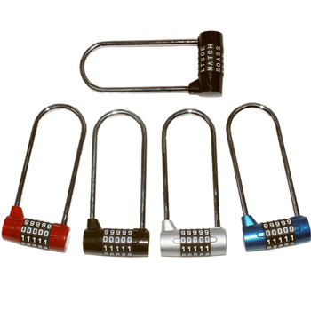 DA50-L digitális szekrényzár, 5 görgővel, test cinkötvözet, acél zárógerenda, 43 mm távolság a rudak között