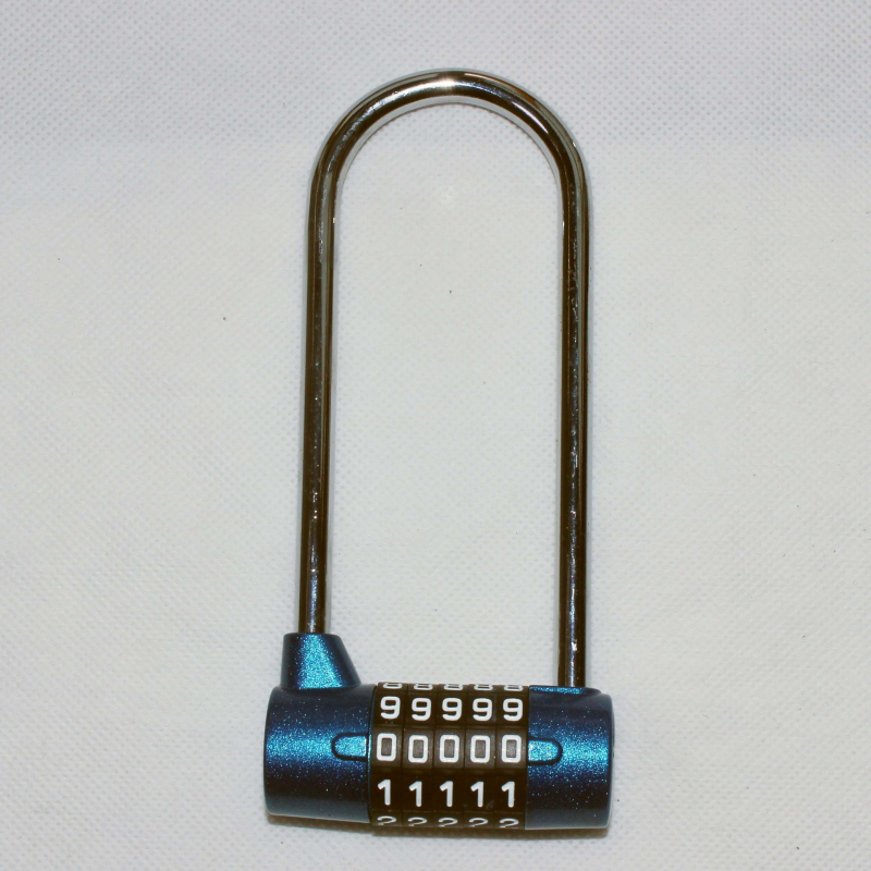 DA50-L digitális szekrényzár, 5 görgővel, test cinkötvözet, acél zárógerenda, 43 mm távolság a rudak között