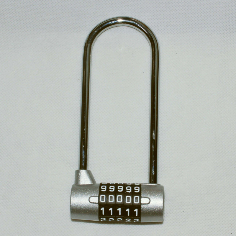 DA50-L digitális szekrényzár, 5 görgővel, test cinkötvözet, acél zárógerenda, 43 mm távolság a rudak között