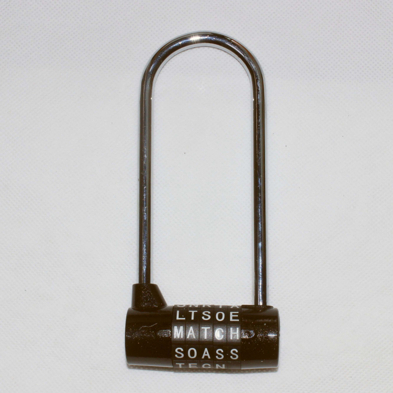 DA50-L digitális szekrényzár, 5 görgővel, test cinkötvözet, acél zárógerenda, 43 mm távolság a rudak között