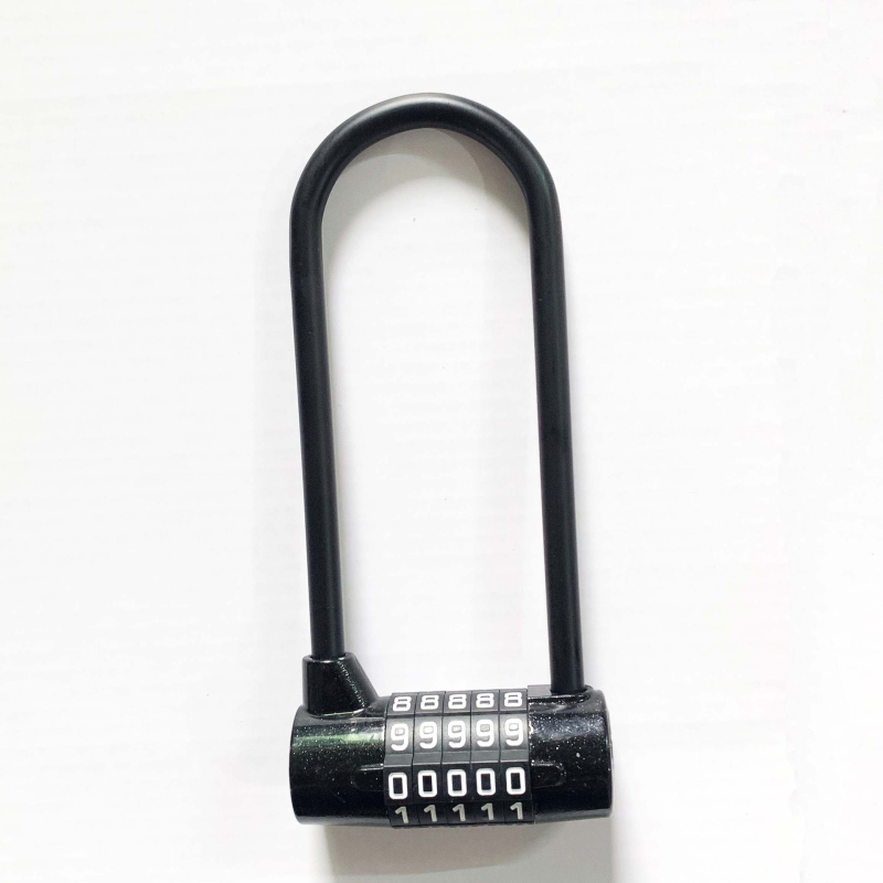 DA50-L digitális szekrényzár, 5 görgővel, test cinkötvözet, acél zárógerenda, 43 mm távolság a rudak között