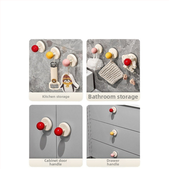 Дръжка за стъклени плъзгащи врати с вакуумна чашка — без пробиване, пластмасова, модел Ajd2025234