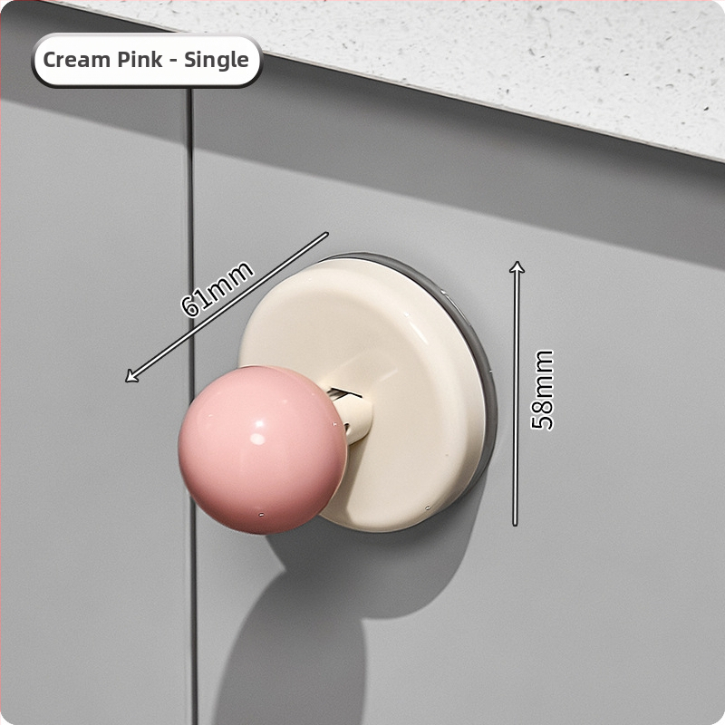 Дръжка за стъклени плъзгащи врати с вакуумна чашка — без пробиване, пластмасова, модел Ajd2025234