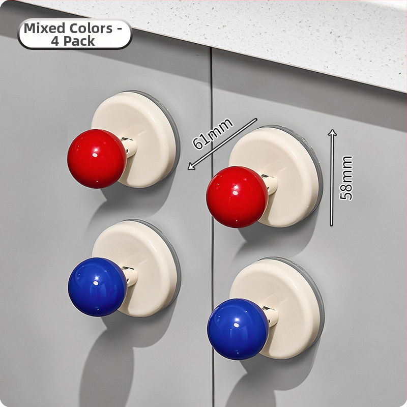 Дръжка за стъклени плъзгащи врати с вакуумна чашка — без пробиване, пластмасова, модел Ajd2025234