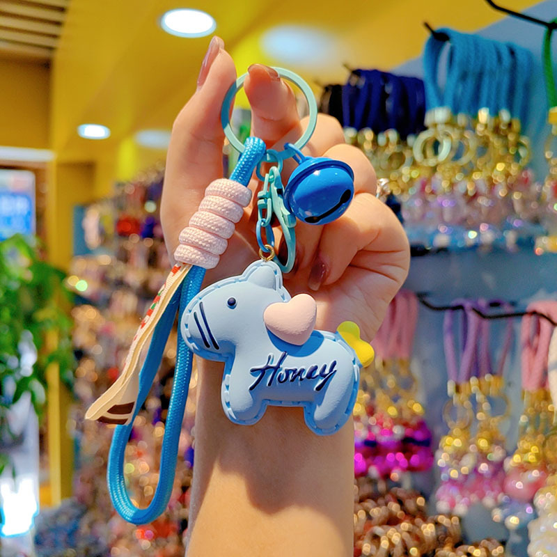 Privjesak od smole s ponijem u obliku srca, akrilni privjesak, za ključe automobila, dar