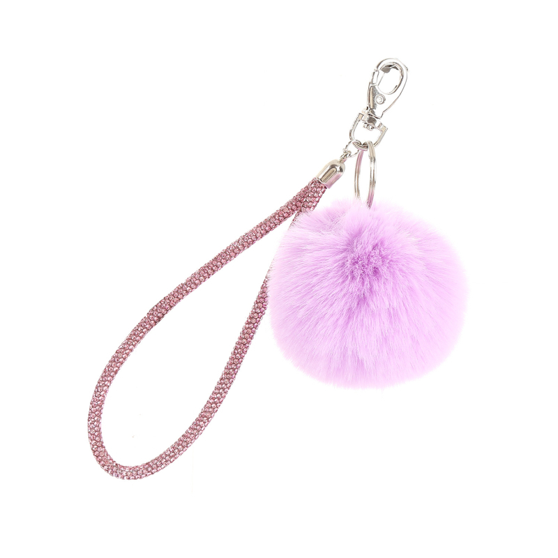 Plüss gömb kulcstartó, kulcstartó kiegészítő, anyaga plüss, egyedi csomagolás, modern minimalista stílus