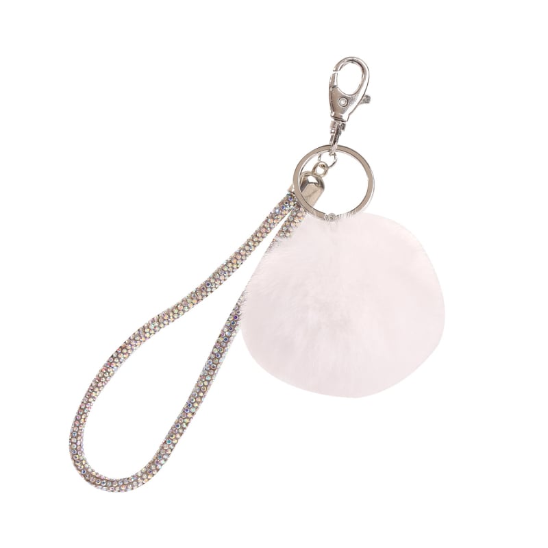 Plüss gömb kulcstartó, kulcstartó kiegészítő, anyaga plüss, egyedi csomagolás, modern minimalista stílus