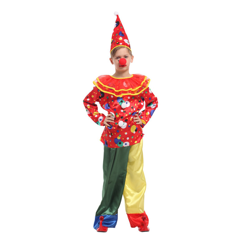 Dječji kostim klauna za Halloween, za scenu, unisex, poliesterna mješavina, 50–70% poliester, zima 2024