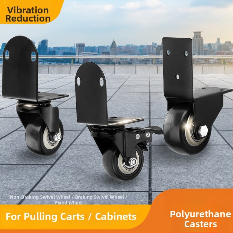 Ringing Roată direcțională din PU pentru valiză — rezistentă la uzură, suprafață din cauciuc, accesorii bagaje