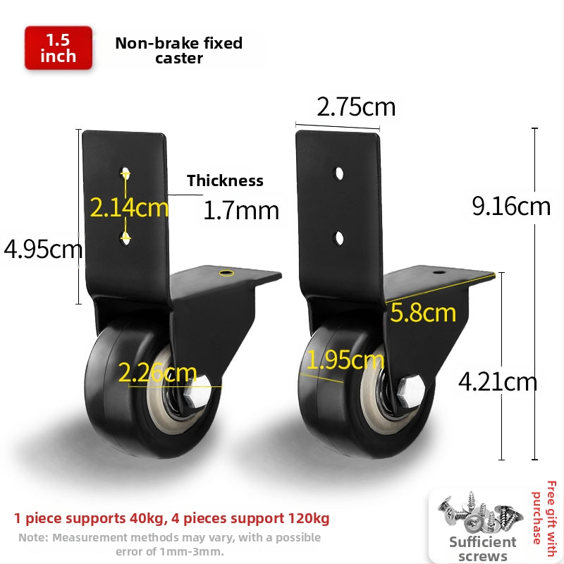 Ringing Roată direcțională din PU pentru valiză — rezistentă la uzură, suprafață din cauciuc, accesorii bagaje