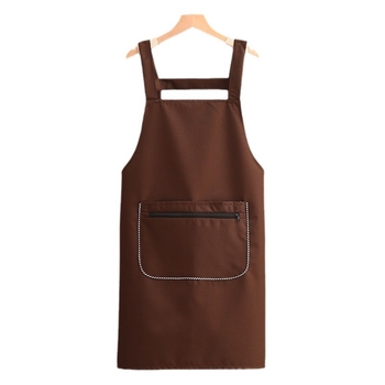 Престилка за кухня без ръкави, с лого, водоустойчива полиестерна, модерен минималистичен стил, унисекс