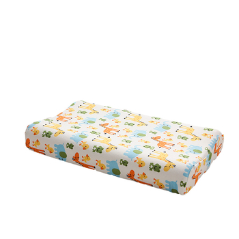 Детска калъфка за латексова възглавница, памучна трикотажна, правоъгълна форма, височина 5–10 см, за деца