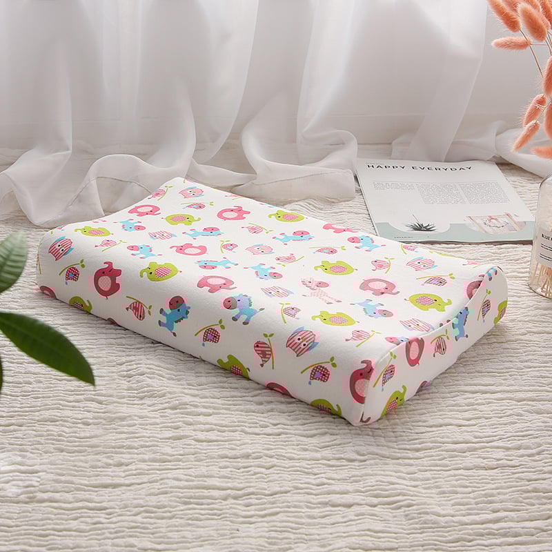 Детска калъфка за латексова възглавница, памучна трикотажна, правоъгълна форма, височина 5–10 см, за деца