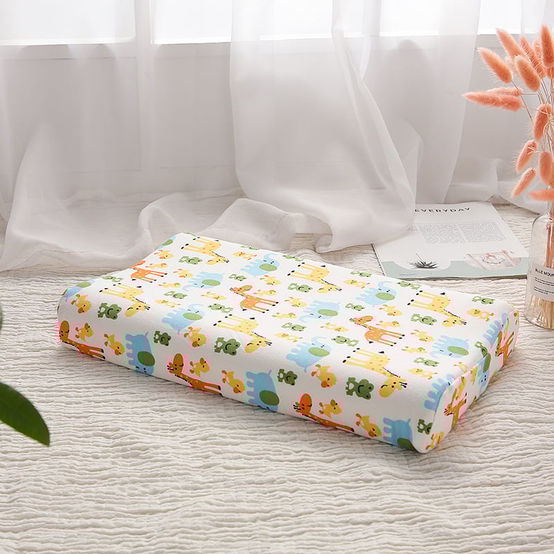 Детска калъфка за латексова възглавница, памучна трикотажна, правоъгълна форма, височина 5–10 см, за деца