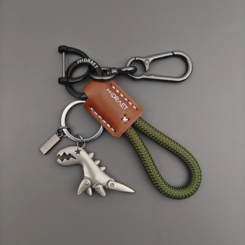 Aranyos rajzfilmszerű dinoszaurusz kulcstartó, uniszex, cinkötvözet, ajándékra kész