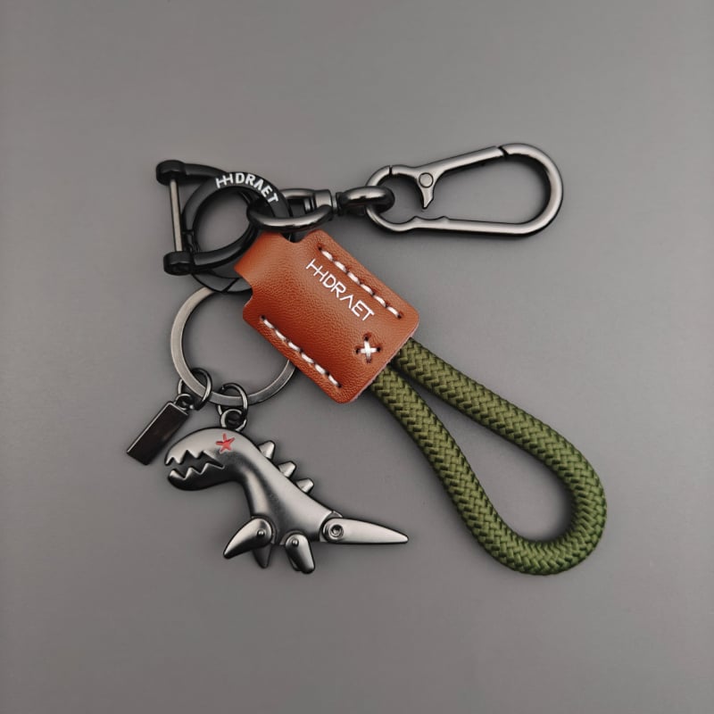 Aranyos rajzfilmszerű dinoszaurusz kulcstartó, uniszex, cinkötvözet, ajándékra kész