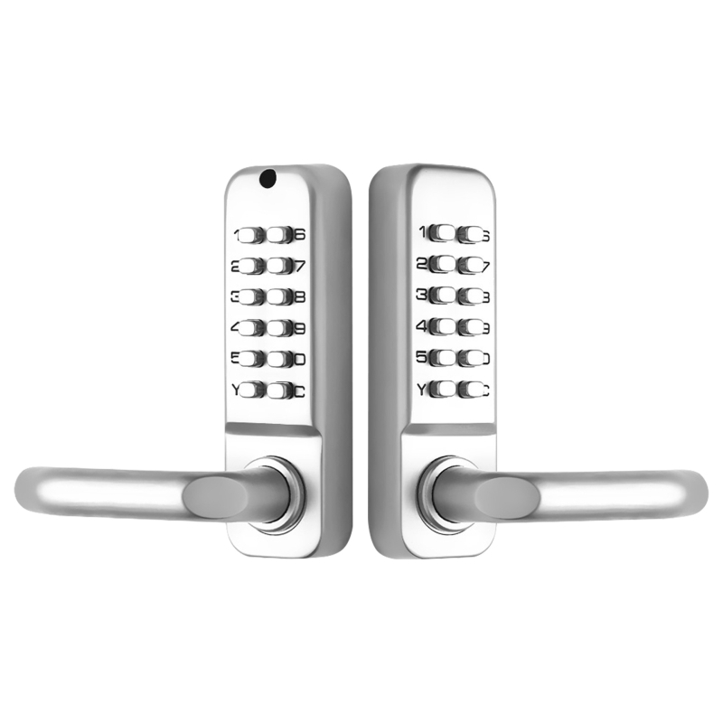 Digitális jelszavas zár ajtókhoz, cink ötvözet, modell 208AS, Aidefu márka, alkalmas kilincses zárakhoz és belső ajtókhoz