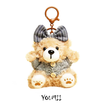 Мечеобразна плюшена висулка за чанта - карикатурен стил, декорация, зимно издание 2025