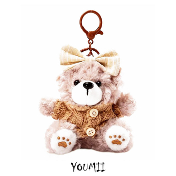 Мечеобразна плюшена висулка за чанта - карикатурен стил, декорация, зимно издание 2025