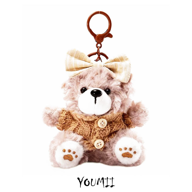 Мечеобразна плюшена висулка за чанта - карикатурен стил, декорация, зимно издание 2025