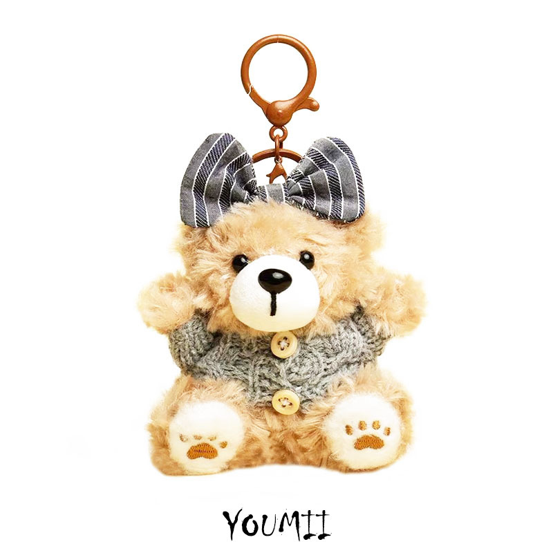 Мечеобразна плюшена висулка за чанта - карикатурен стил, декорация, зимно издание 2025