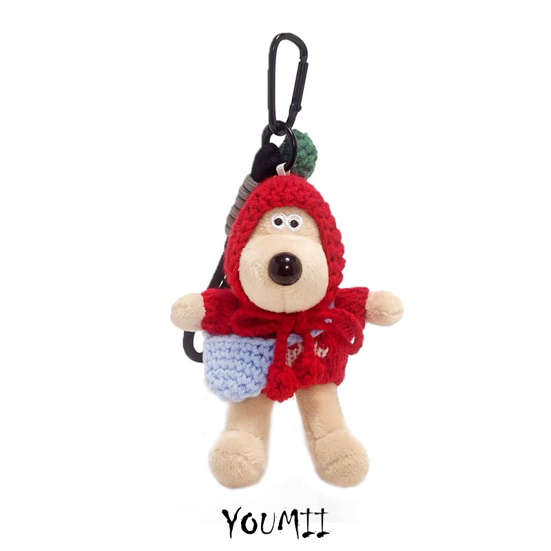 Мечеобразна плюшена висулка за чанта - карикатурен стил, декорация, зимно издание 2025