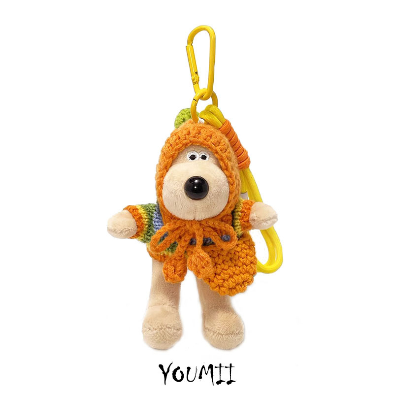 Мечеобразна плюшена висулка за чанта - карикатурен стил, декорация, зимно издание 2025